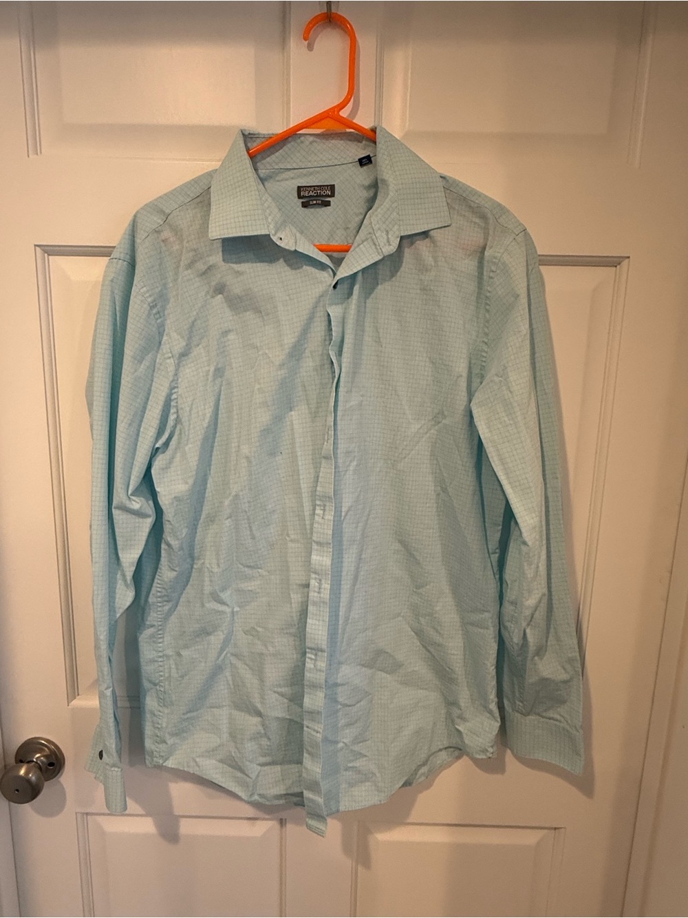 Light Blue Kenneth Cole Slim Fit Long Sleeve